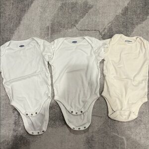 Old Navy Kids Bodysuits in White and Cream